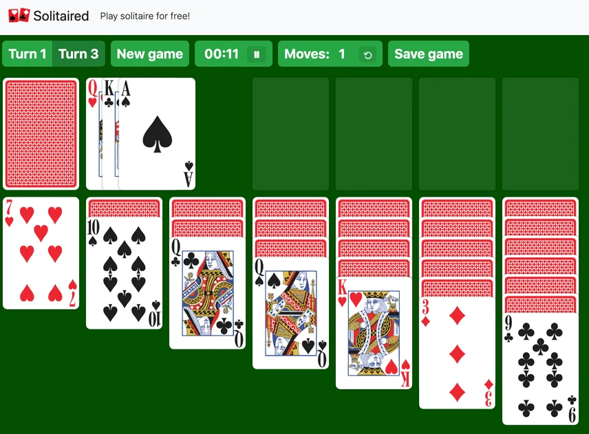 Free solitaire online