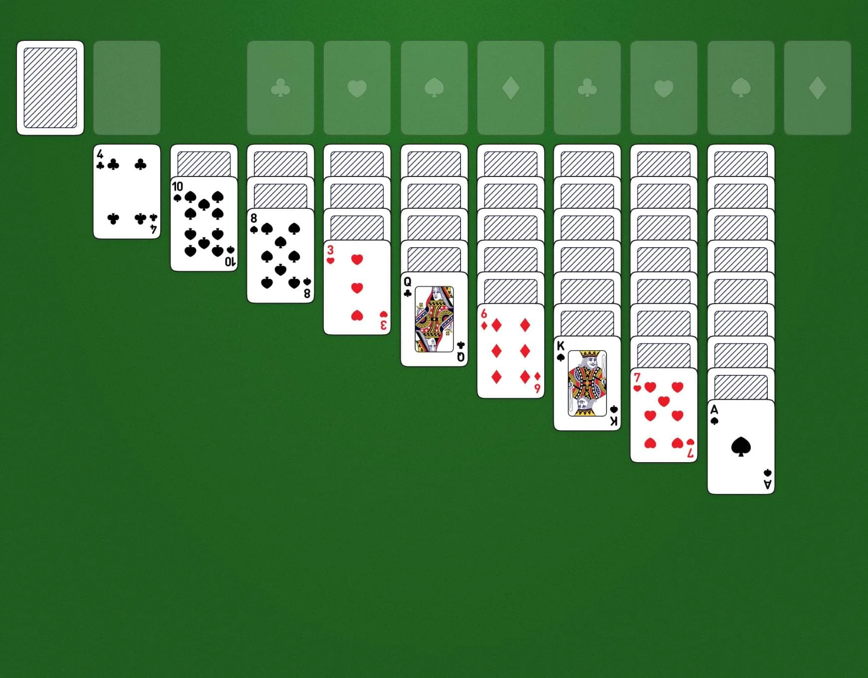 World of solitaire klondike turn one